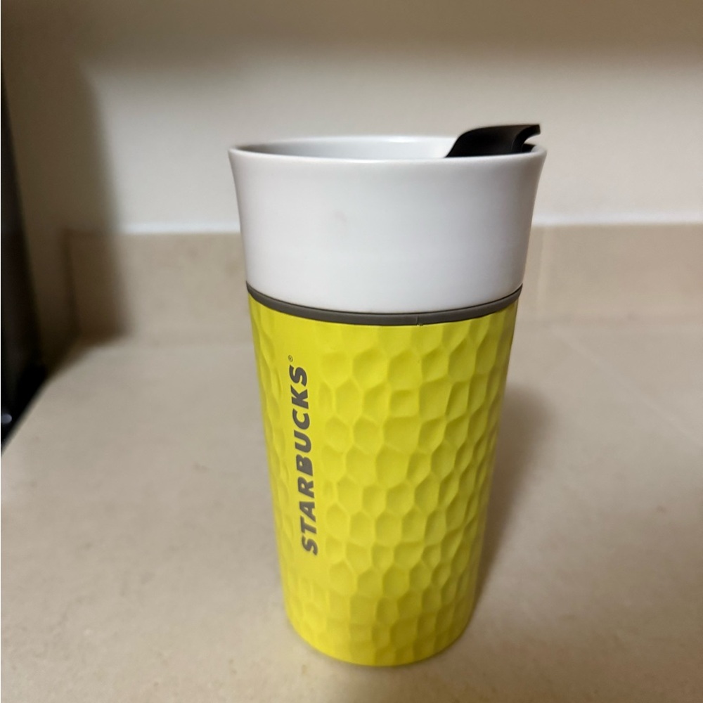 Starbucks Yellow Textured Tumbler